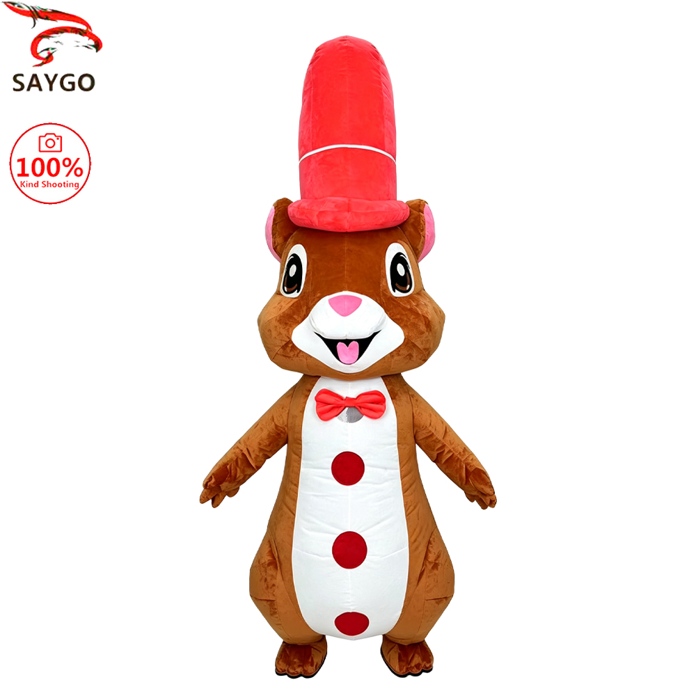 Costumes - SAYGO Red Hat Squirrel Inflatable Costume