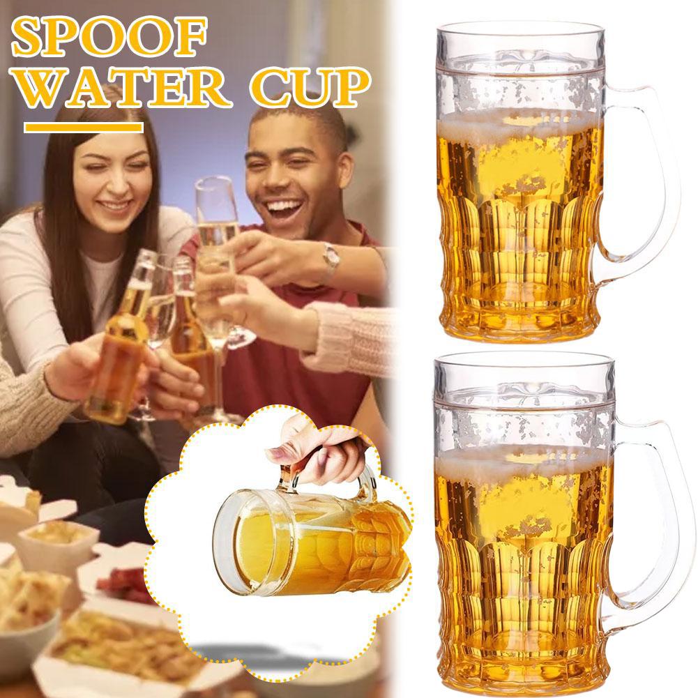 Prank Toys - Funny Fake Beer Mug Realistic Beer
