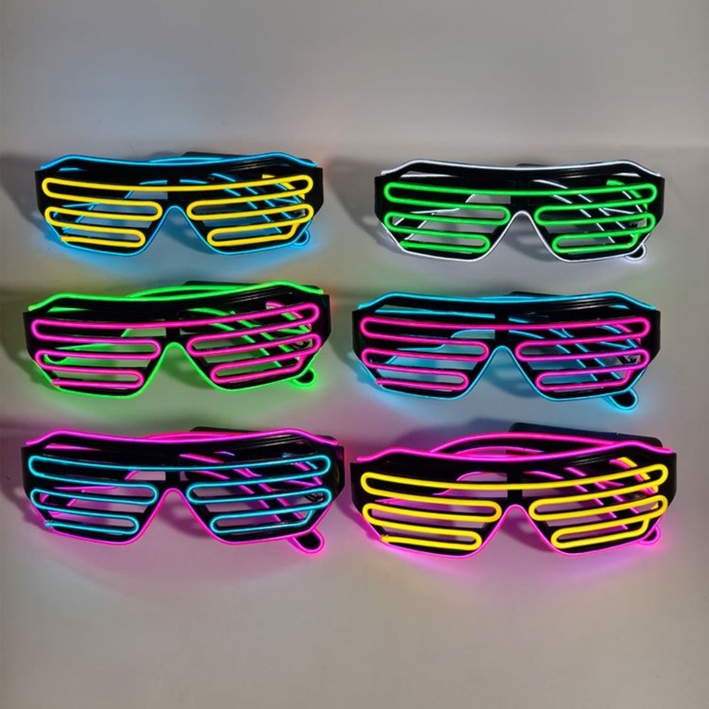 Wireless LED Glowing Glasses C - Glow In The Dark Party Glasses recension och pris