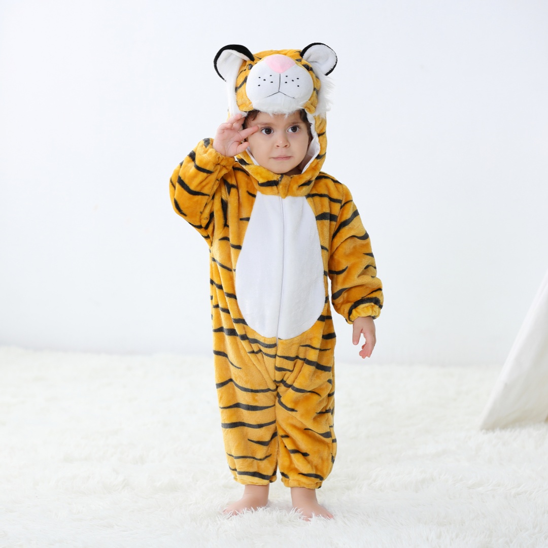 Newborn Baby Tiger Animal Cart - Spiderman Jumpsuit Kids recension och pris