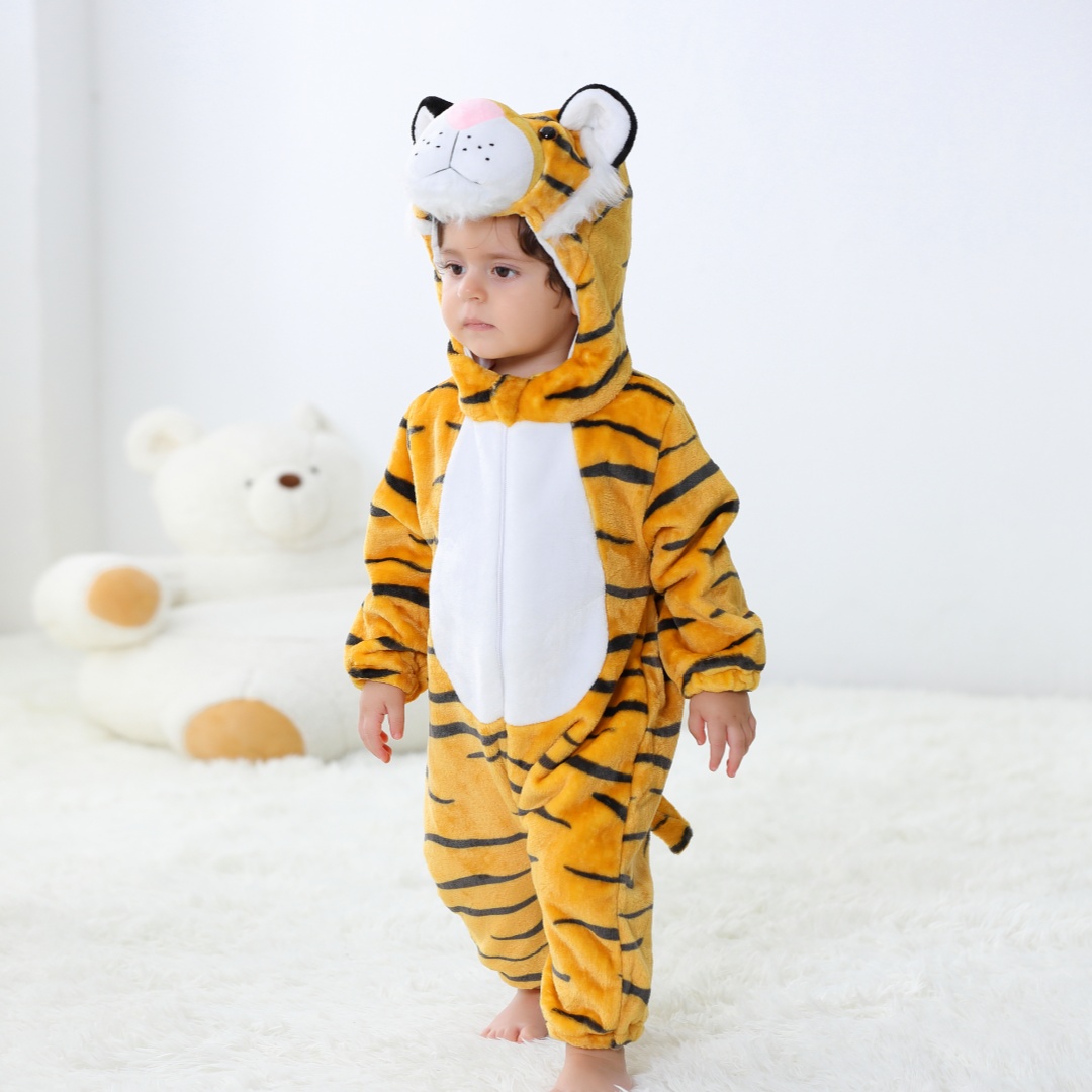 Newborn Baby Tiger Animal Cart - Spiderman Jumpsuit Kids recension och pris