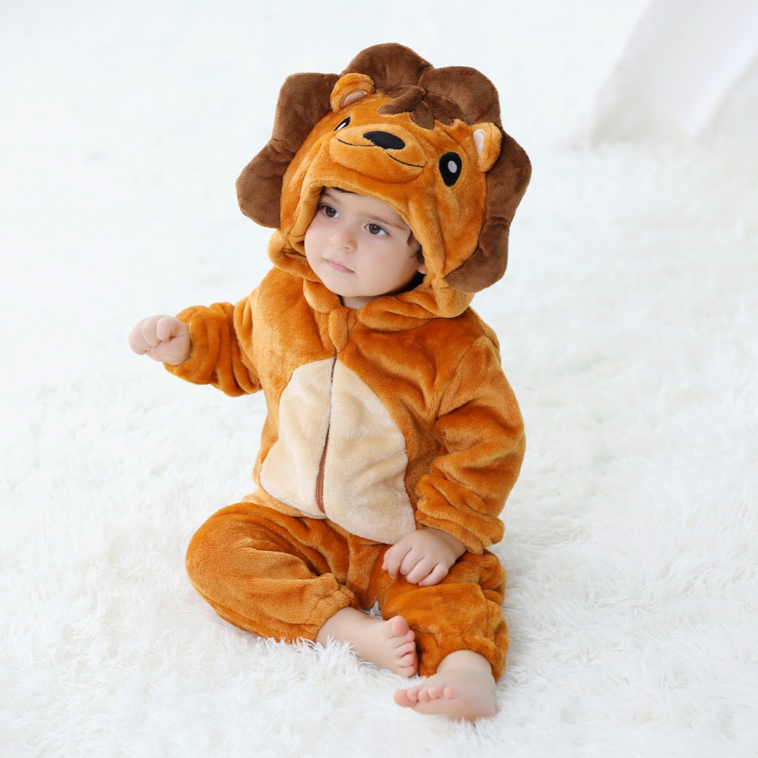 Baby Kigurumi Cute Lion Cartoo - Spiderman Jumpsuit Kids recension och pris