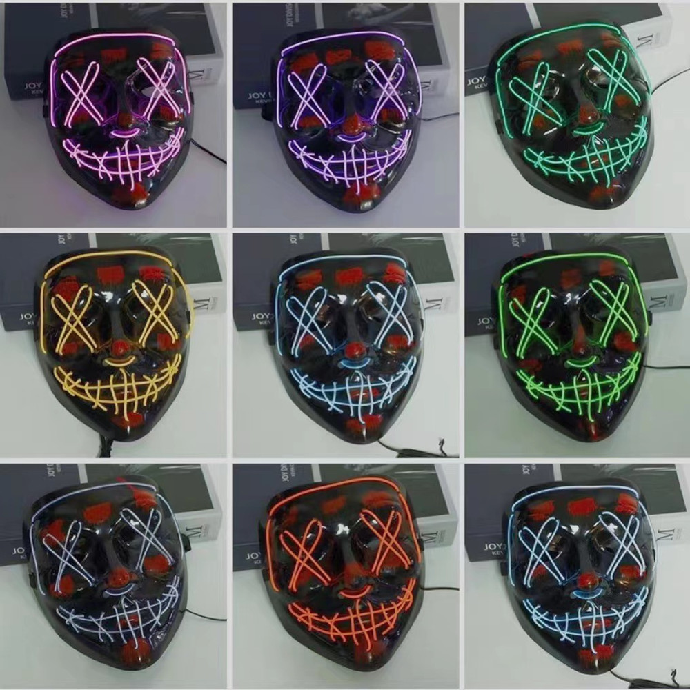 Halloween Masks For Men Women  - Led Purge Mask Halloween recension och pris