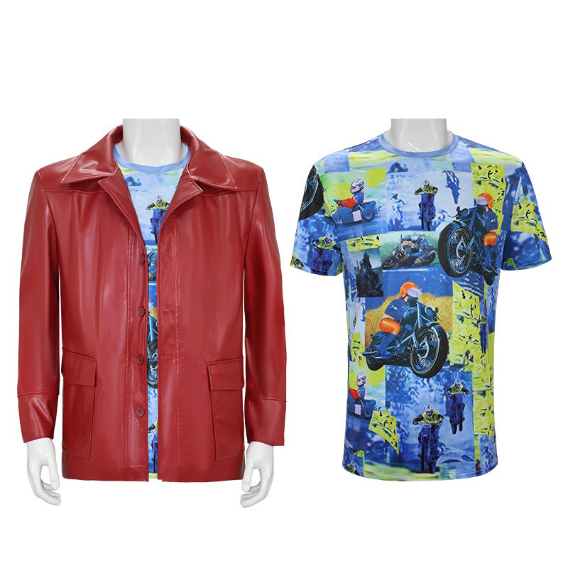 Men Red Leather Jacket Fight C - Glow In The Dark Party Glasses recension och pris