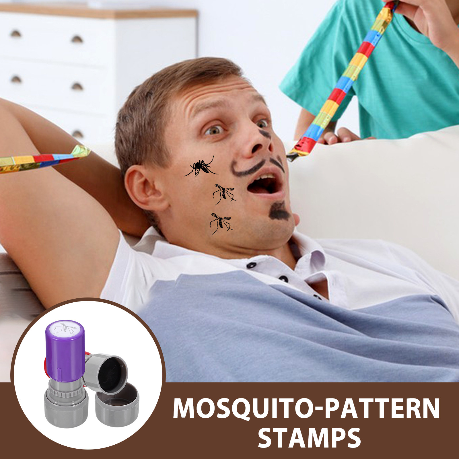 2pcs Novelty Mosquito Stamp Se - Prank Toys recension och pris