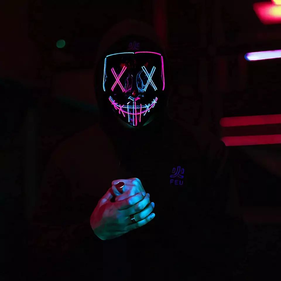 LED Light up Mask for Hallowee - Led Purge Mask Halloween recension och pris