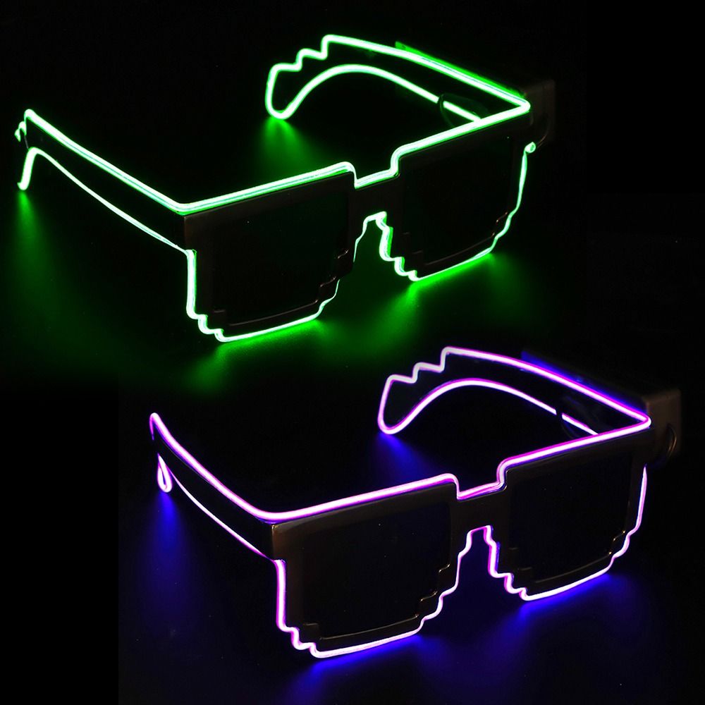 Novel Mosaic LED Glasses Wirel - Glow In The Dark Party Glasses recension och pris