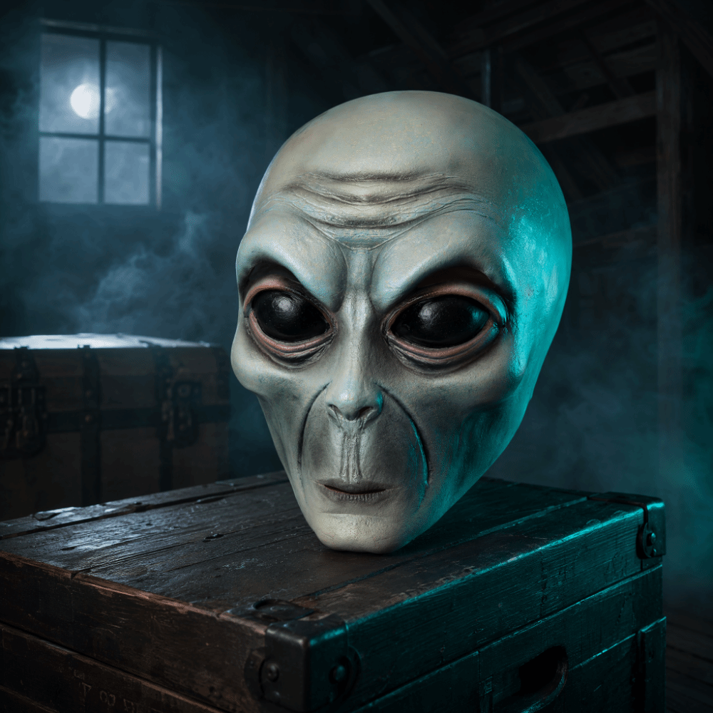 Latex Material Alien Mask Full - Latex Alien Mask Realistic recension och pris