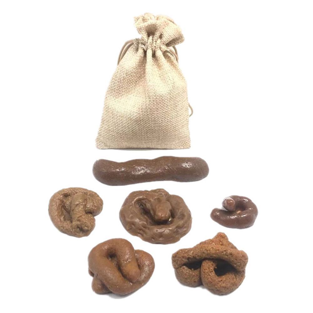6Pcs Turd Tricky  Antistress F - Fake Poop Gag Gift recension och pris