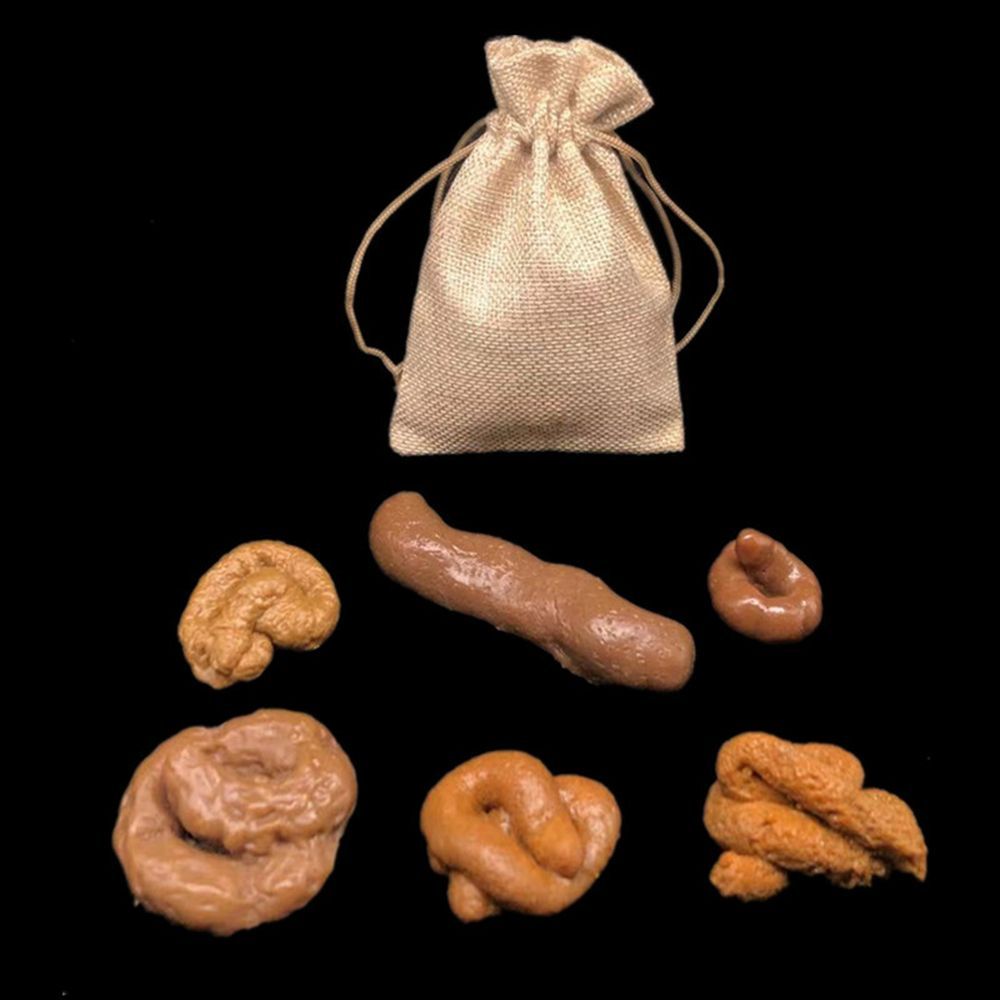 6Pcs Turd Tricky  Antistress F - Fake Poop Gag Gift recension och pris