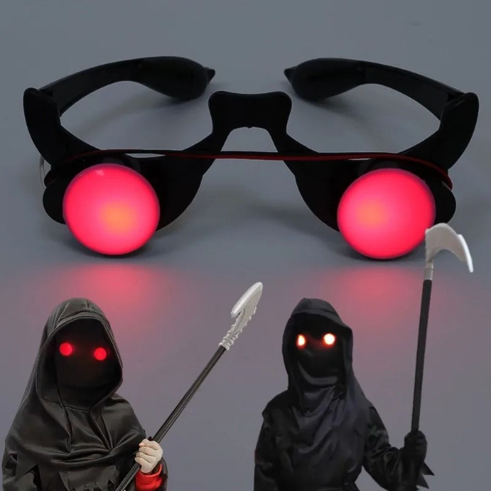 ABS LED Eyewear Red Eyes Glass - Glow In The Dark Party Glasses recension och pris