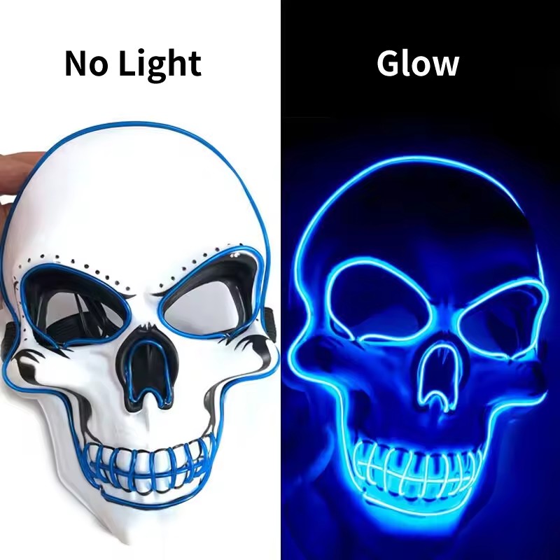 Neon Mask Led Light Up Party M - Led Purge Mask Halloween recension och pris